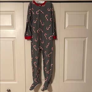 Carter's Fleece Candy Cane / Holiday Footies